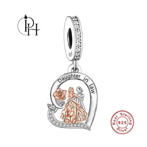 Ciondolo Amore E Famiglia In Argento 925 - Charm Per Bracciali E Collane, Regalo Per Donna - Foto 4