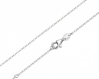 925 Sterling Silver Cable Chain Necklace Minimalist Jewelry 2mm Thin – Layering Everyday Necklace Gift