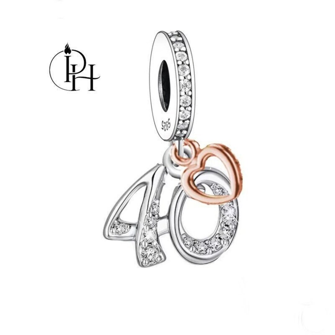 Pandora 40th Birthday Charm Pandora Charms Age 40 Pandora Fitting