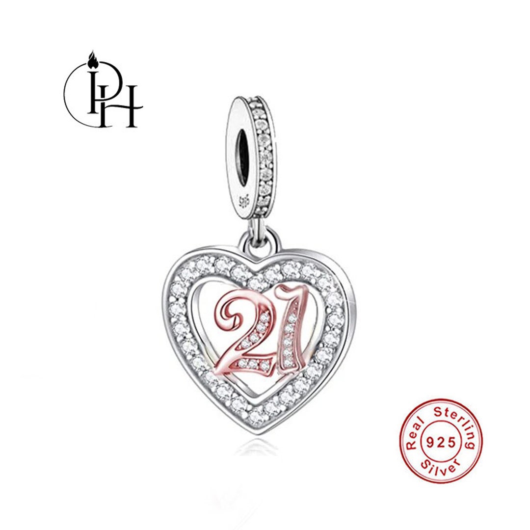 925 Sterling 21st Pandora Charms Uk SOLID STERLING SILVER PANDORA