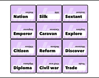 Codenames Replacement Expansion Deck - Custom Digital files