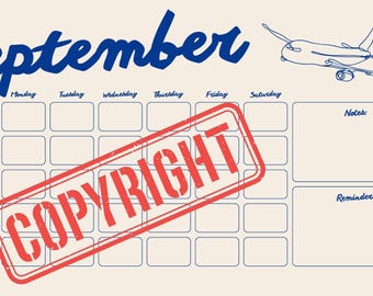 Yearly Calendar | Calendar for organization with months, years, days, notes, for happy and simple life