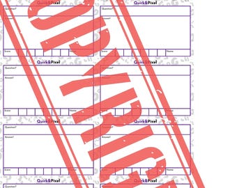 Balderdash Replacement Deck - Printable Files