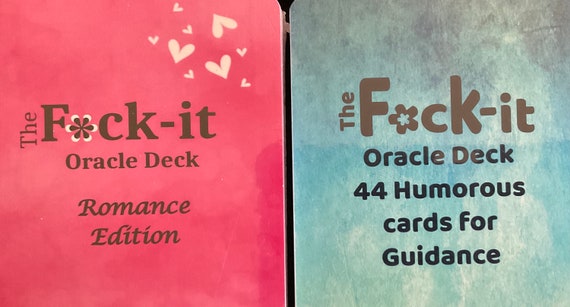 FUCK-IT Deck & Fuck-it Romance Edition BUNDLE - Tarot inspired  Oracle Deck Cards for Accurate Readings - Savings on Both Decks