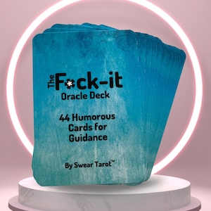 FUCK-IT Oracle Deck - Cartes divinatoires inspirées du tarot, précises et amusantes pour les lectures et l'orientation
