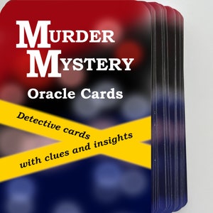 True Crime Murder Mystery Oracle Deck - The Very First deck for Gaining Insights into Murder Mysteries!  A must for  True Crime Podcasters!
