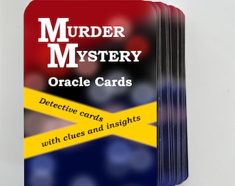 True Crime Murder Mystery Oracle Deck - The Very First deck for Gaining Insights into Murder Mysteries!  A must for  True Crime Podcasters!
