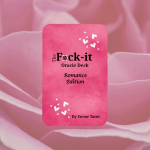 Baralho Oráculo FUCK-IT Edição Romance - Cartas inspiradas no Tarô oferecem leituras precisas e orientação para todas as questões de amor e relacionamento