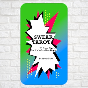 Jeu de cartes Oracle Jure Tarot - 78 citations de cartes Cuss basées sur le jeu de tarots Rider Waite - Lectures super précises