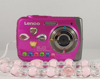 Y2K Lenco DC-521 waterproof pink camera