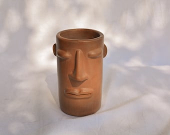 Red Clay Face Glass | Tumbler |