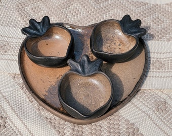 Oaxaca Clay Heart Copita | Mezcal Copita | Shot glass
