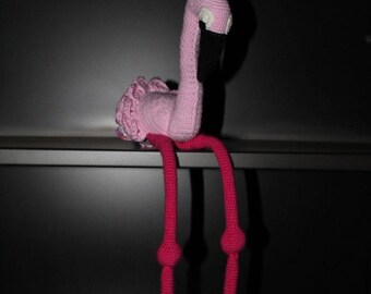 Crochet flamingo