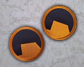 Black Mesa Patch Sew on or Hook and Loop Patch Half Life Inspired Patch Gordon Freeman Cosplay patch