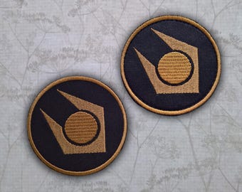 Half Life Patch Combine Patch Half Life 2 Inspired Sew on or Hook and Loop Patch Black Mesa Patch Gordon Freeman Patch
