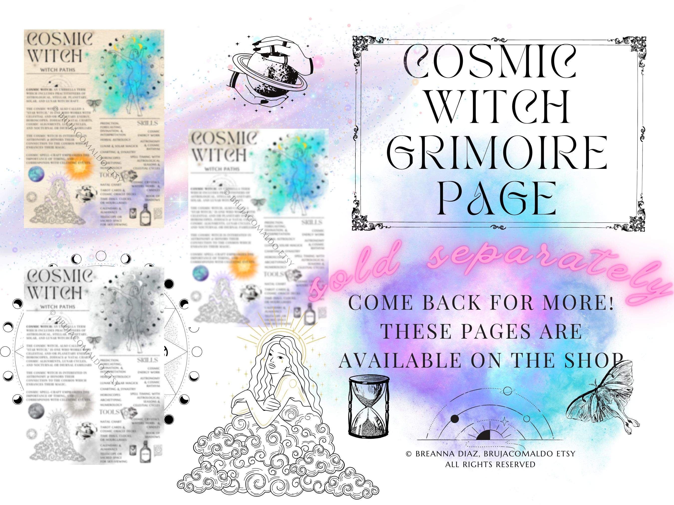 Page De Garde Grimoire Sorciere