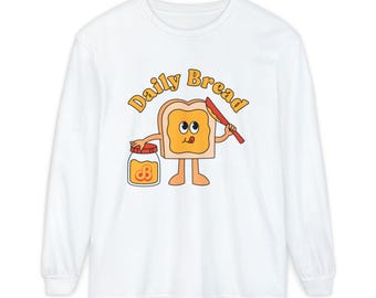 Daily Bread DJ Long Sleeve EDM Merch Rave - 100% Cotton