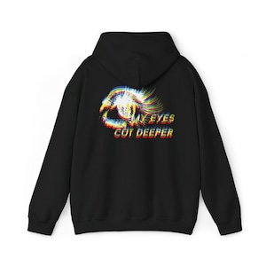 Sudadera con capucha Subtronics “Eyes Cut Deeper” Glitch Trippy EDM Merch Rave