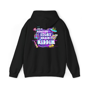 Subtronics "Itchy Scratchy" EDM Merch Rave Hoodie image 1