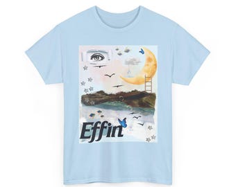 Effin DJ Daydreams Inspired Surrealism EDM Merch T-Shirt - 100% Cotton