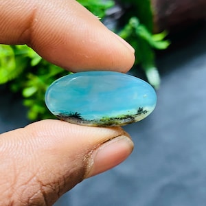 Natural Peruvian Opal Cabochon: AAA+ Grade Loose Gemstone (28x14x4 MM)