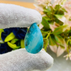 Top Beautiful Peru Opal Natural Blue Peruvian Opal Gemstone A1+Quality Peruvian Opal Cabochon Semi Precious Loose Stone