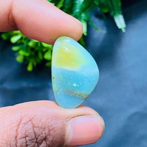 Natural Peruvian Opal Cabochon: Andean Gemstone (29x18x5 MM)