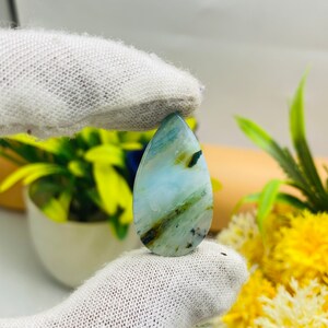 AAA+ Designer Beautiful Peru Opal Natural Blue Peruvian Opal Gemstone A1+Quality Peruvian Opal Cabochon Semi Precious Loose Stone
