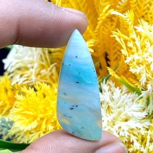 Designer Top Beautiful Peru Opal Natural Blue Peruvian Opal Gemstone Top Quality Peruvian Opal Cabochon Semi Precious Loose Stone