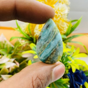 AAA+ Designer Top Beautiful Peru Opal Natural Blue Peruvian Opal Gemstone A1+Quality Peruvian Opal Cabochon Semi Precious Loose Stone