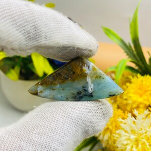 Designer Top Beautiful Andean Opal Natural Blue Peruvian Opal Gemstone A1+Quality Peruvian Opal Cabochon Semi Precious Loose Stone