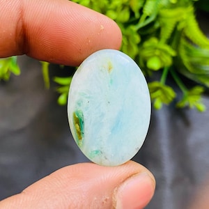 Natural Peruvian Opal Cabochon: Loose Andean Gemstone (31x22x6 MM)