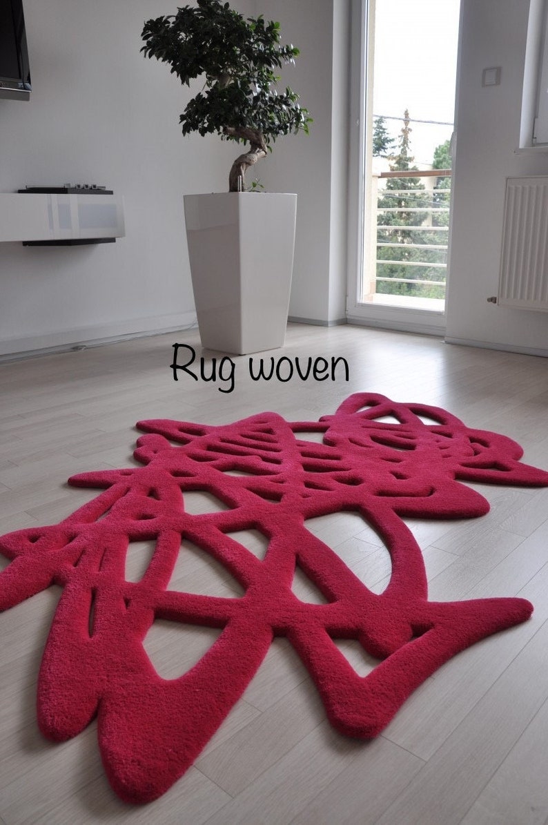 Hand Tufted Rug Wool Rug Area Rug Handmade Area Rug Hand Tuft Etsy