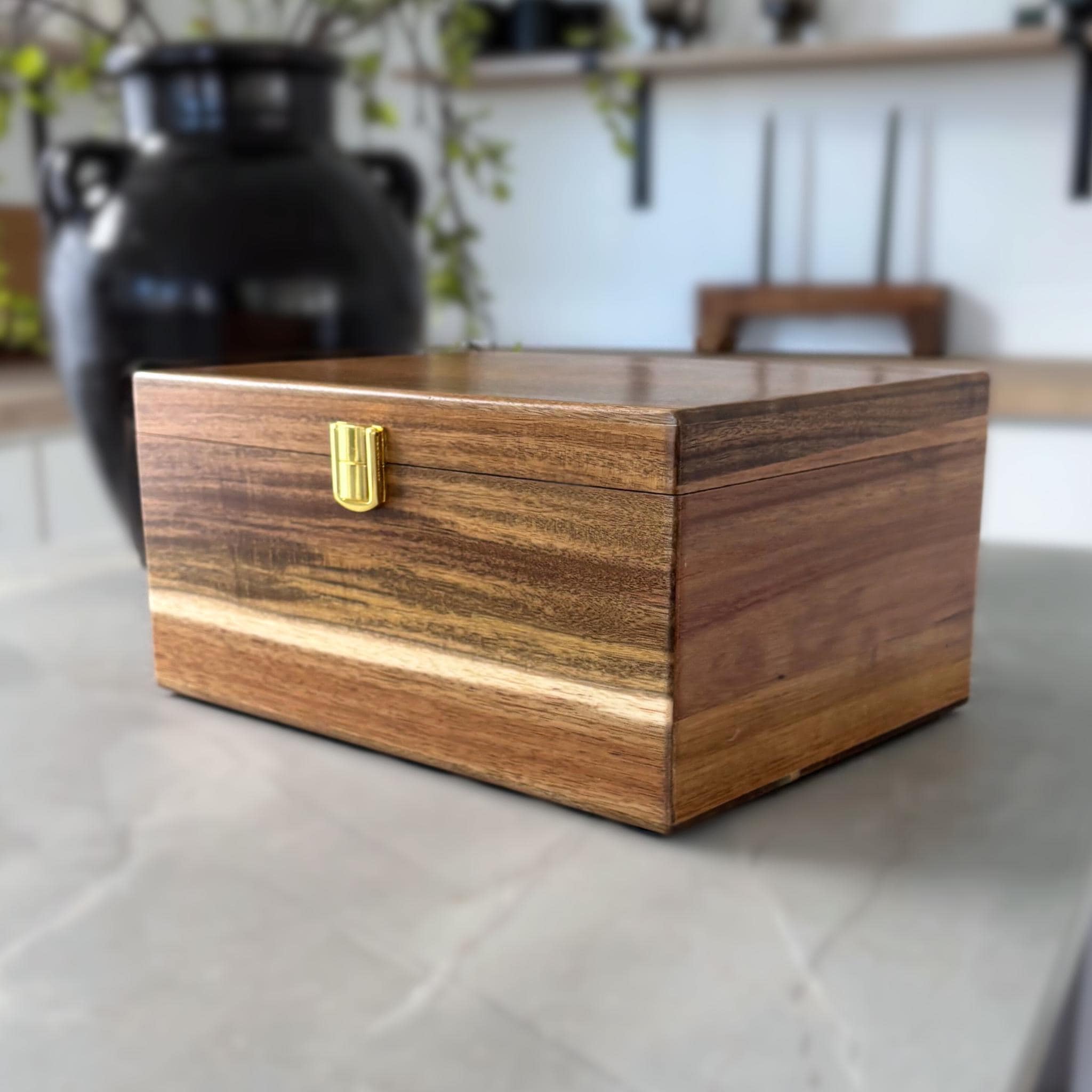 Memory Box For Keepsakes Large With Hinged Lid - Wood Storage Box With... Wooden  Box, image size:2048x2048