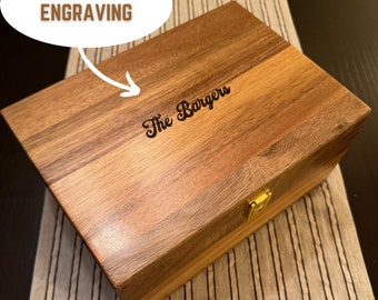 Keepsake Box - Custom Engraved Wood Box, Personalized wooden gift box, Engraved Name Box, Wooden Keepsake box, memory box, baby box