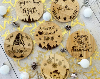 Personalized coaster - Christmas table decoration