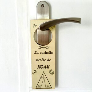 Personalized door hanger front/back humorous message gift for children, teenagers, adults image 4