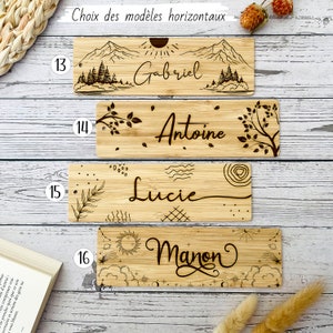 Bookmark with personalized message front/back Mother's Day, Father's Day gifts, thank you teacher first name, quote, proverb. image 5