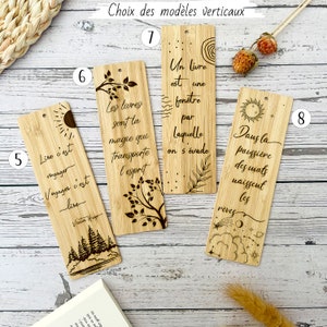 Bookmark with personalized message front/back Mother's Day, Father's Day gifts, thank you teacher first name, quote, proverb. image 3