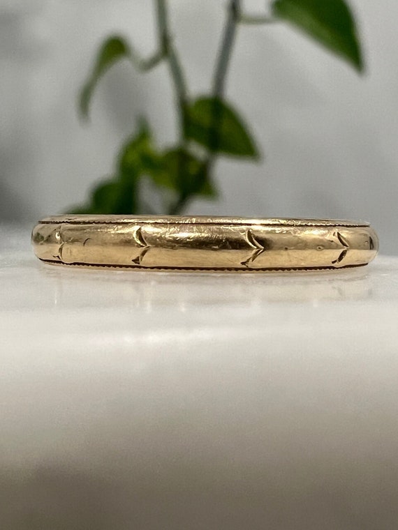 Antique JR Wood and Son 14k yellow gold Ring band
