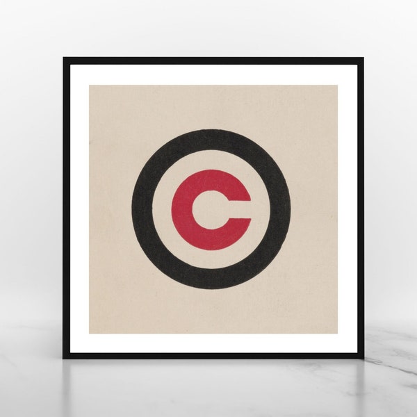 CHICAGO CUBS LOGO Print | 12 x 12 Sports Print | Printable Wall Art | Vintage Chicago Cubs | Digital Wall Art | Pub Room Wall Art