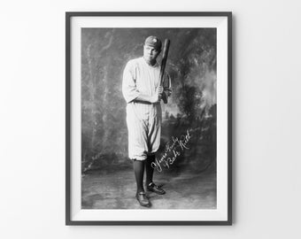 BABE RUTH Photo | Vintage Sports Photo | Baseball Wall Art | NY Yankees Photo | Vintage Baseball | Sports Wall Decor | Ralph Lauren Decor