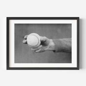 BASEBALL PHOTO | Vintage Sports Photo | Baseball Wall Art | Black and White Photo | Baseball Decor | Sports Wall Decor | Pub Room Decor