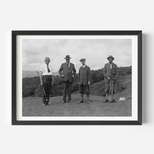 GENTLEMEN GOLFING Print | Vintage Black and White Photo | Sports Wall Decor | Antique Golf Print | Printable Wall Art | Ralph Lauren Decor