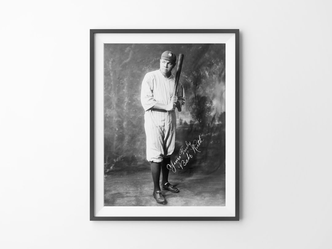 BABE RUTH Photo | Vintage NY Yankees Baseball Art | Digital Download ...