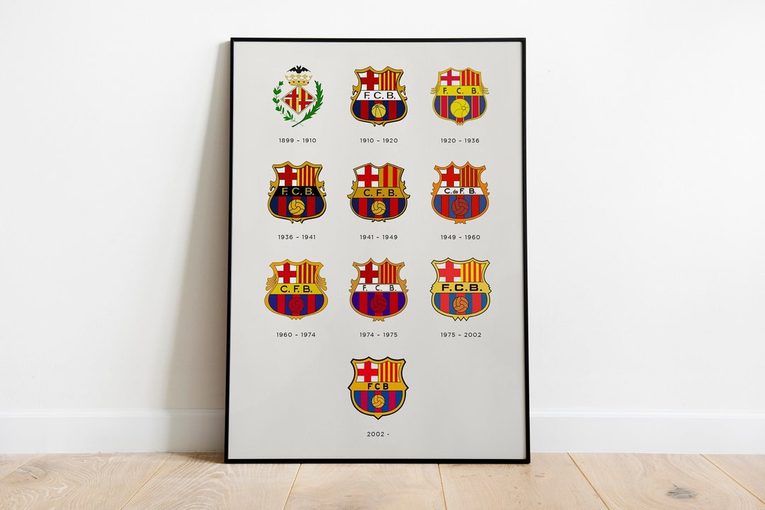 FC Barcelona Poster, Barcelona Logo Poster, Football Posters, Soccer