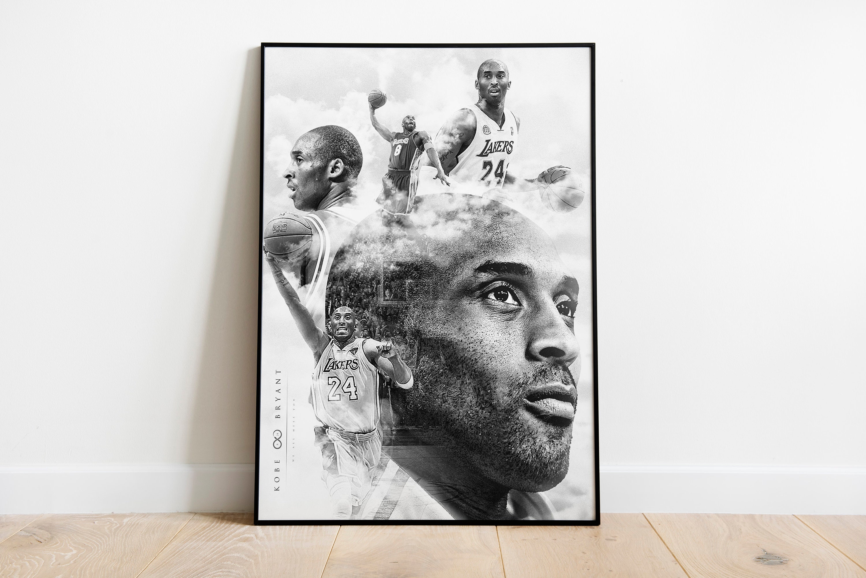 Kobe Bryant Poster Wall Art Home Decor Photo Prints 16x24, 20x30,  24x36"