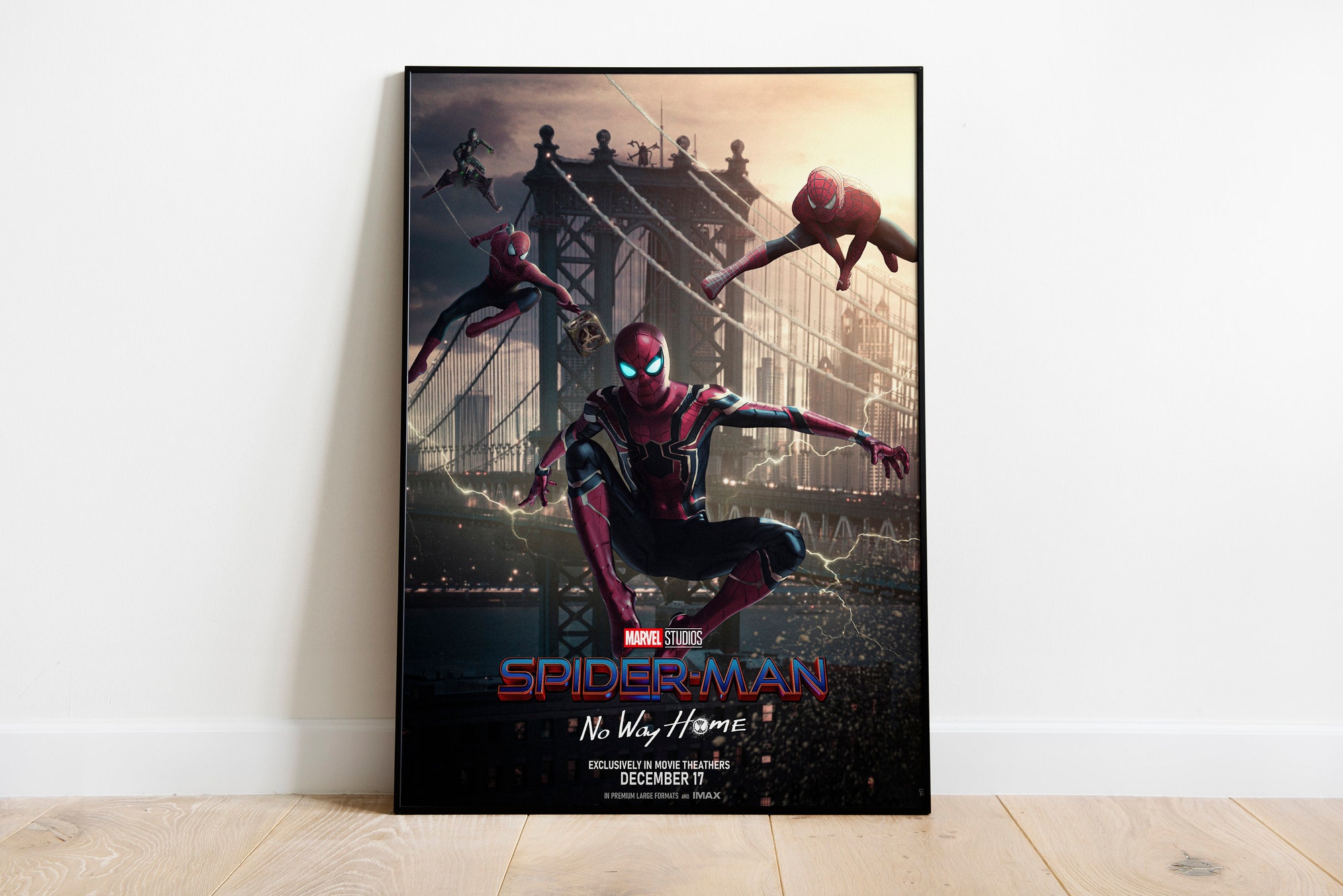 Spider Man No Way Home Poster, Tom Holland, Wall Art