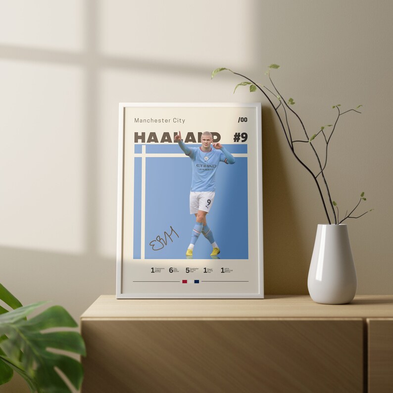 Autocollant Mural Football Personnalisé Chambre Enfant - Décalcomanie Vinyle Avec Nom Et Numéro