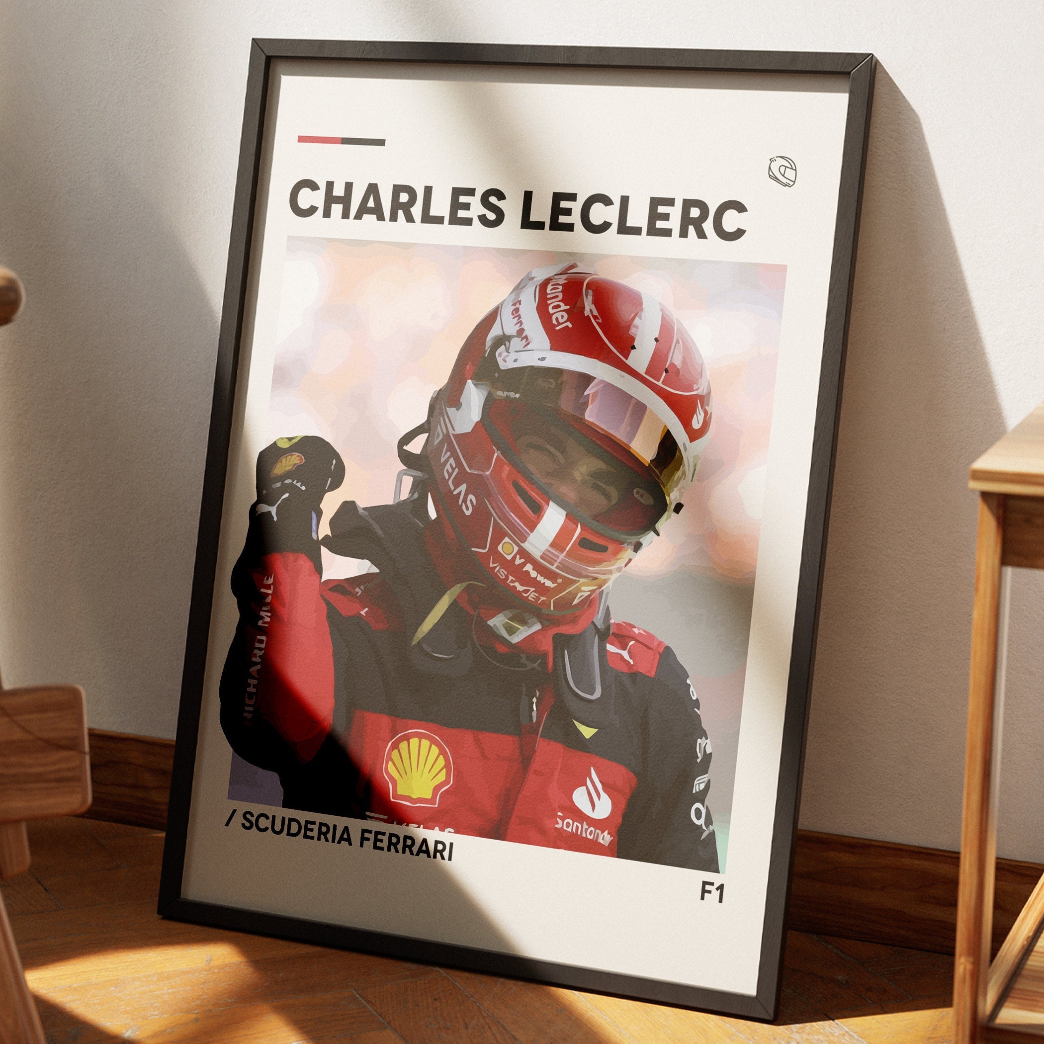 Discover Charles Leclerc Poster, F1 Racing Poster, Formula 1 Poster, Motorsports